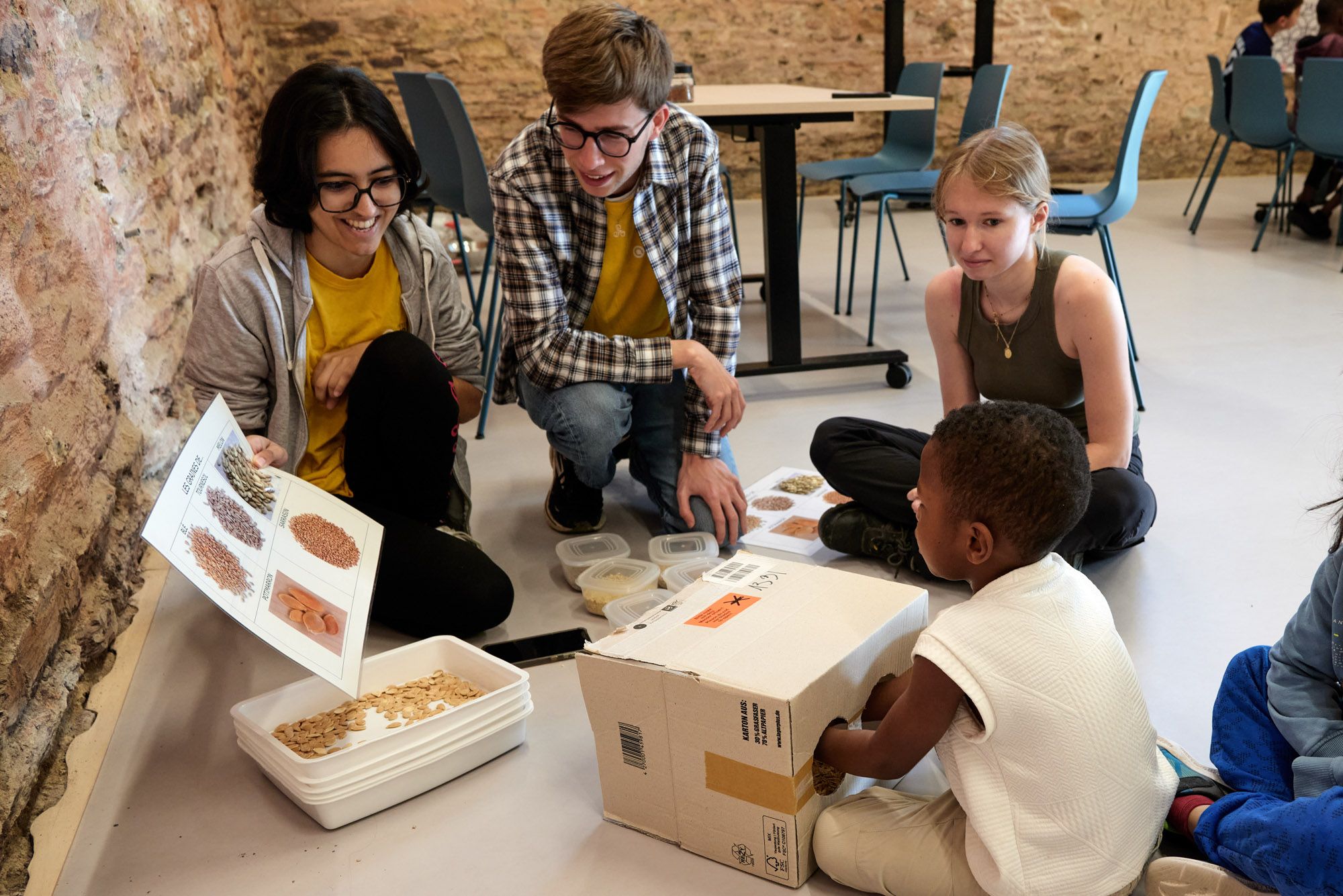 Atelier avec scolaires