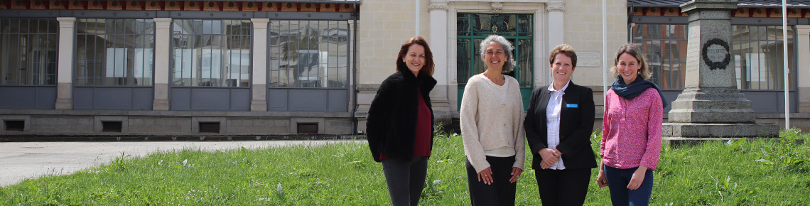 Carol Smith avec Alessia Lefébure et la directions des relations internationales