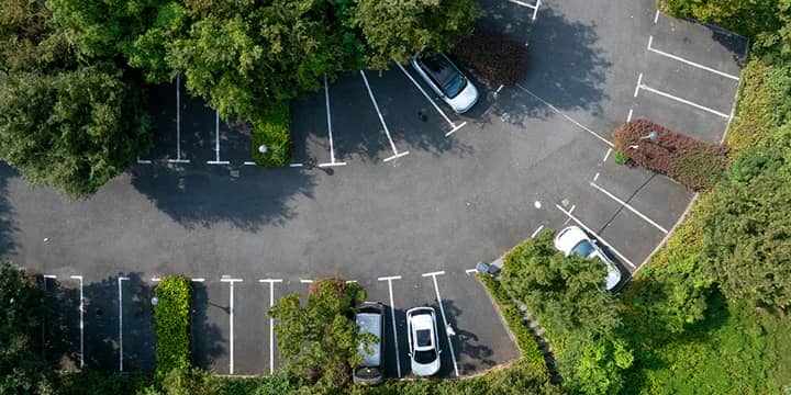 Parking végétalisé