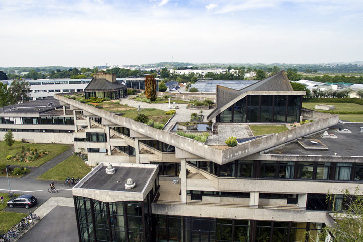 Vue aérienne du campus d'Angers