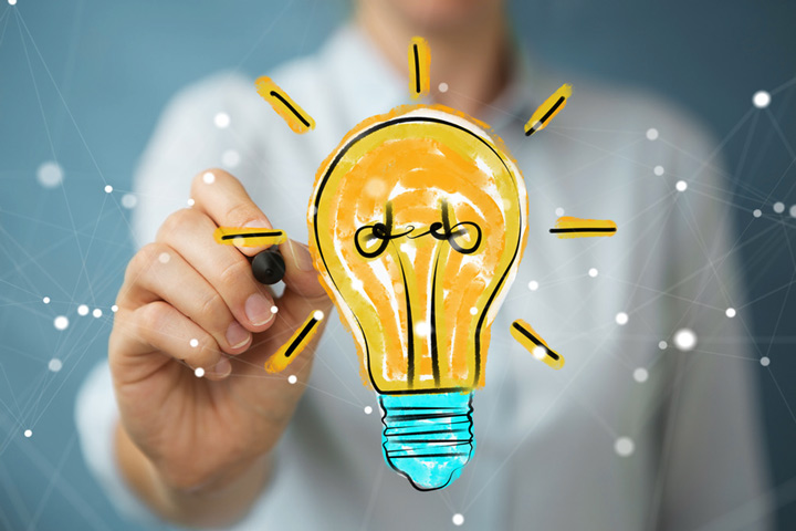 Ampoule illustrant l'innovation