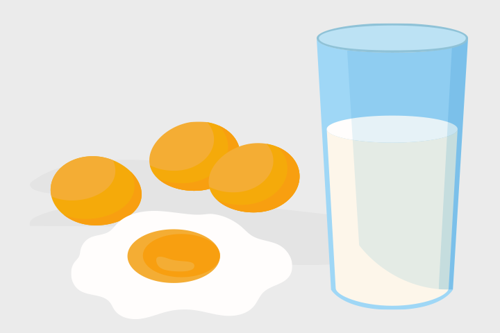 Lait et œufs