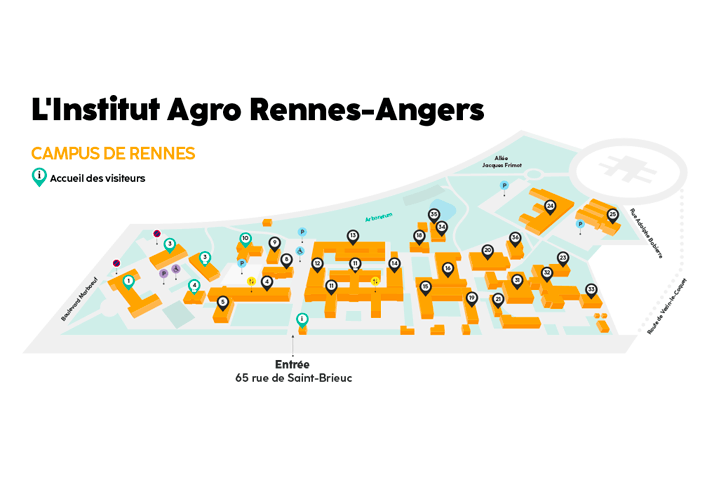 Plan du campus de Rennes